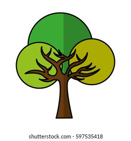 tree plant ecology symbol vector illustration design