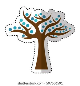 tree plant ecology symbol vector illustration design