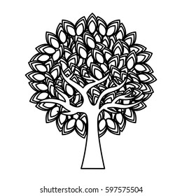 tree plant ecology symbol vector illustration design