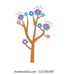 tree plant with flowers