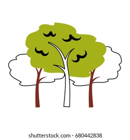 tree plant forest icon