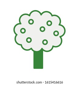 tree plant forest isolated icon vector illustration design