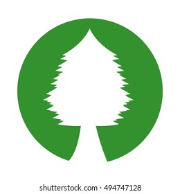 tree plant forest isolated icon vector illustration design