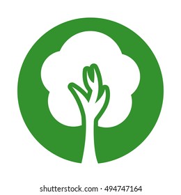 tree plant forest isolated icon vector illustration design