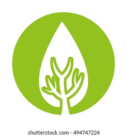 tree plant forest isolated icon vector illustration design