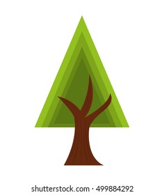 tree plant forest isolated icon vector illustration design