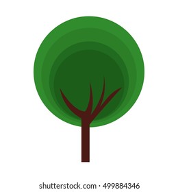 tree plant forest isolated icon vector illustration design