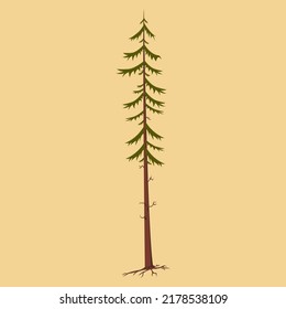 Tree or plant icon for background animation 