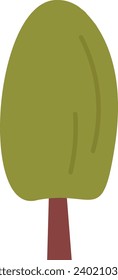 Ilustración del vector de iconos de planta de árbol