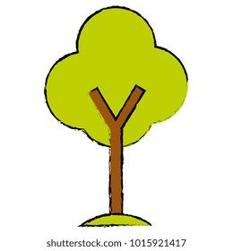 tree plant isolated icon