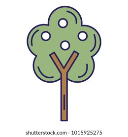 tree plant isolated icon