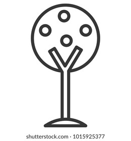 tree plant isolated icon