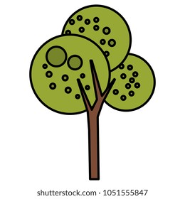 tree plant isolated icon