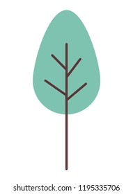 tree plant isolated icon