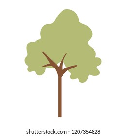 tree plant isolated icon
