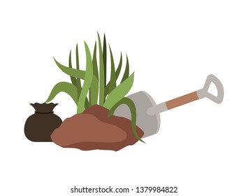 tree to plant isolated icon