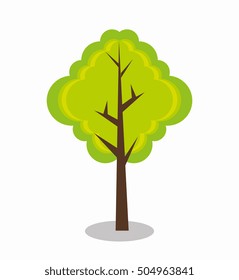 tree plant isolated icon