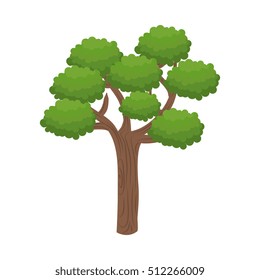 tree plant isolated icon
