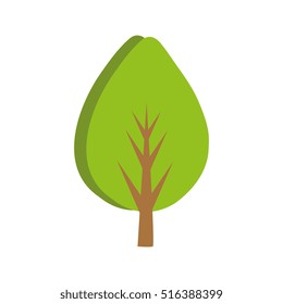 tree plant isolated icon
