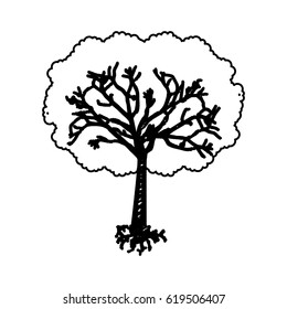 tree plant isolated icon