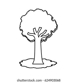 tree plant isolated icon
