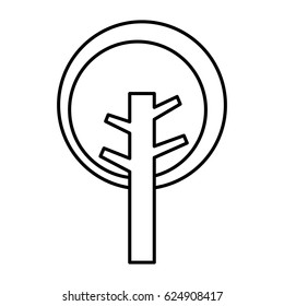 tree plant isolated icon
