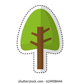 tree plant isolated icon