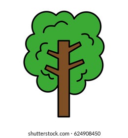 tree plant isolated icon