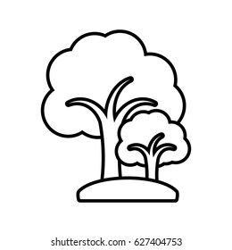 tree plant isolated icon