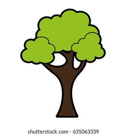 tree plant isolated icon