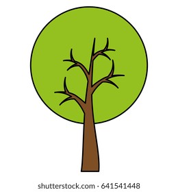 tree plant isolated icon