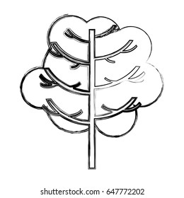 tree plant isolated icon