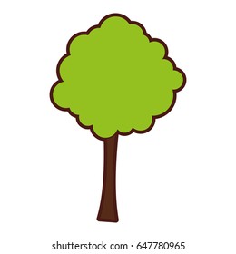 tree plant isolated icon