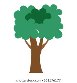 tree plant isolated icon