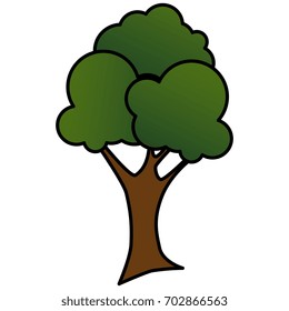 tree plant isolated icon