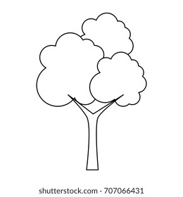tree plant isolated icon