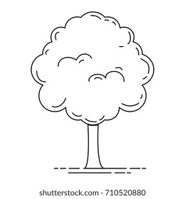 tree plant isolated icon