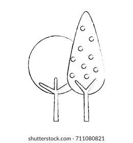 tree plant isolated icon