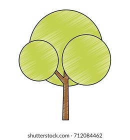 tree plant isolated icon