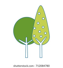 tree plant isolated icon