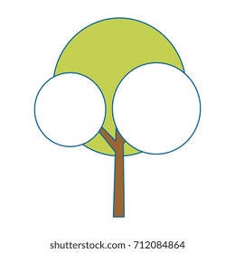 tree plant isolated icon