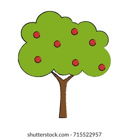 tree plant isolated icon