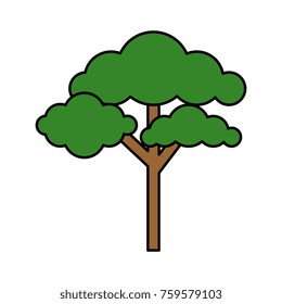 tree plant isolated icon