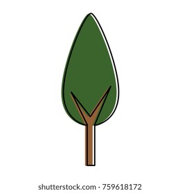 tree plant isolated icon