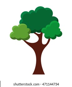 tree plant isolated icon vector illustration design
