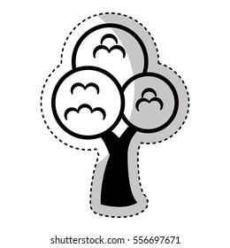 tree plant isolated icon vector illustration design
