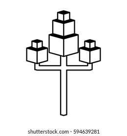 tree plant isometric icon