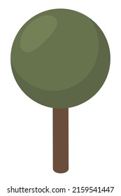 tree plant isometric style icon
