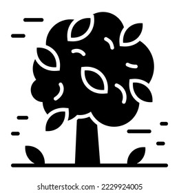 Tree, plant, leaf icon in modern style for website mobile logo app UI design. simple vector icon. 