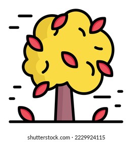 Tree, plant, leaf icon in modern style for website mobile logo app UI design. simple vector icon. 